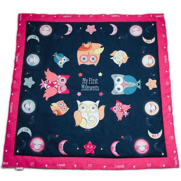 Bedtime Owls Baby Charm Blanket
