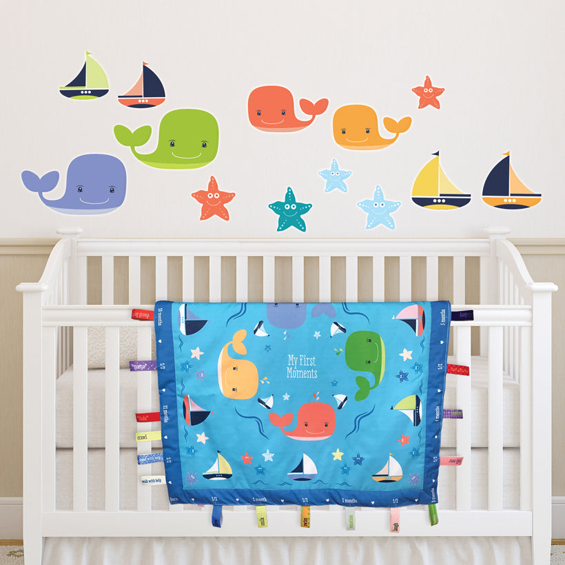 Happy Whales Wall Decals