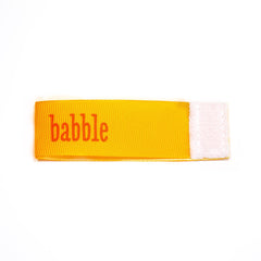 babble Wee Charm ribbon orange