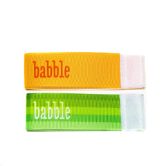 Wee Charm babble milestone ribbon for Baby Charm Blanket