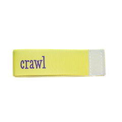 crawl Wee Charm ribbon yellow
