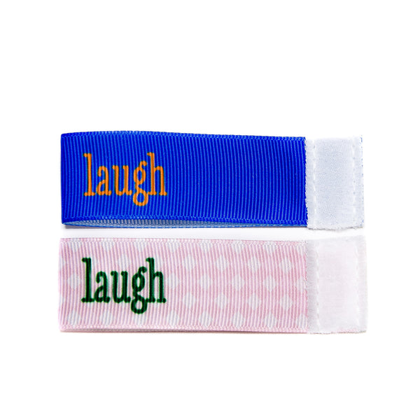 Wee Charm laugh milestone ribbon for Baby Charm Blanket