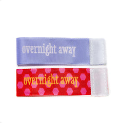 Wee Charm overnight away milestone ribbon for Baby Charm Blanket