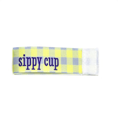 sippy cup Wee Charm ribbon yellow