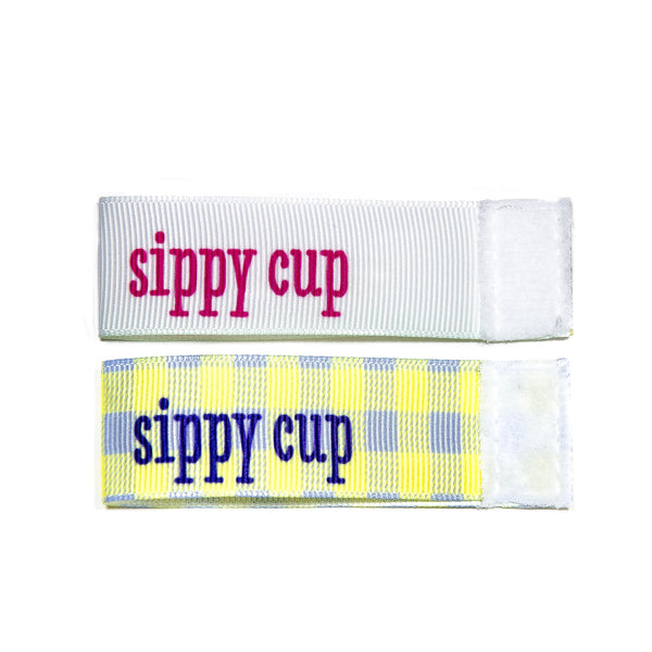 Wee Charm sippy cup milestone ribbon for Baby Charm Blanket