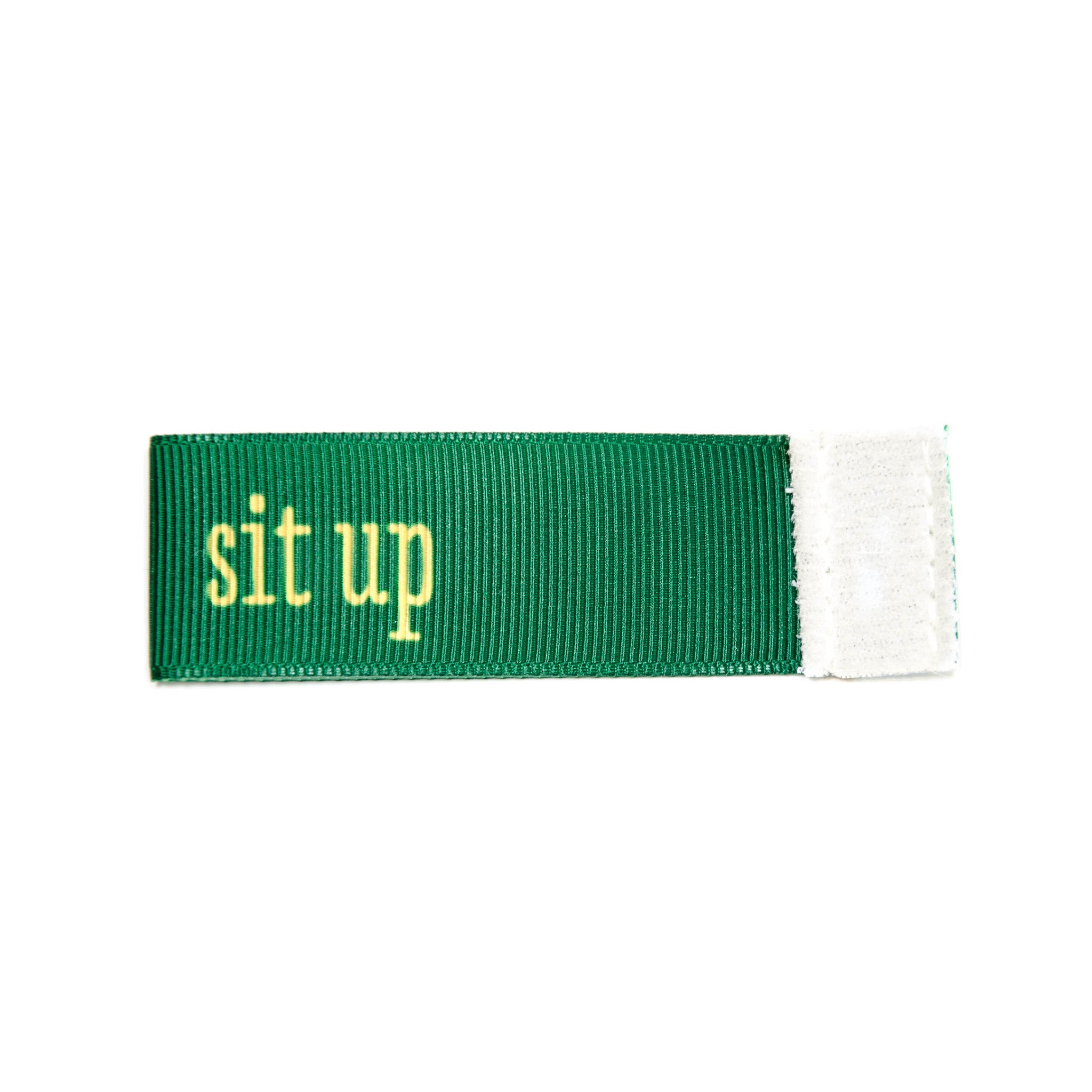 sit up Wee Charm ribbon green