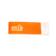 smile Wee Charm ribbon orange