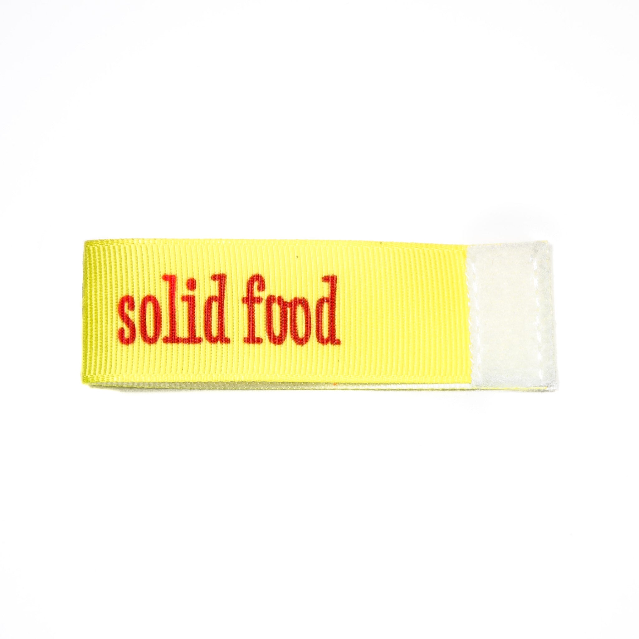 solid food Wee Charm ribbon yellow