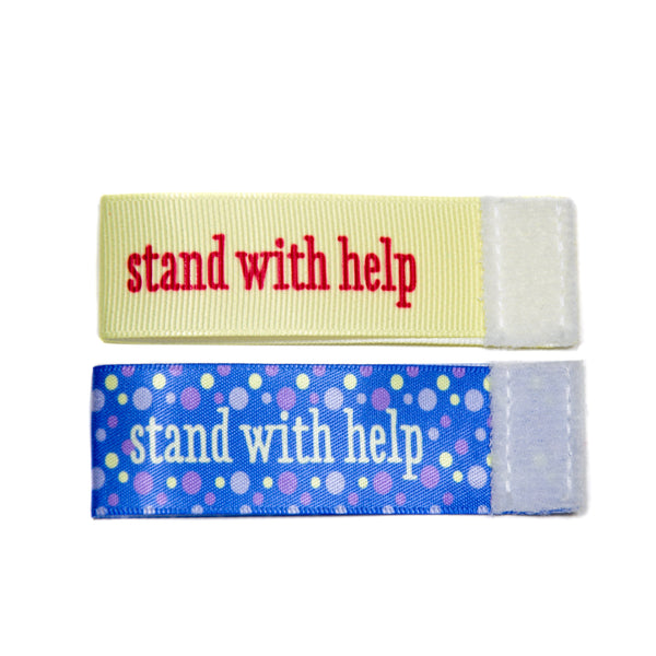 Wee Charm stand with help milestone ribbon for Baby Charm Blanket