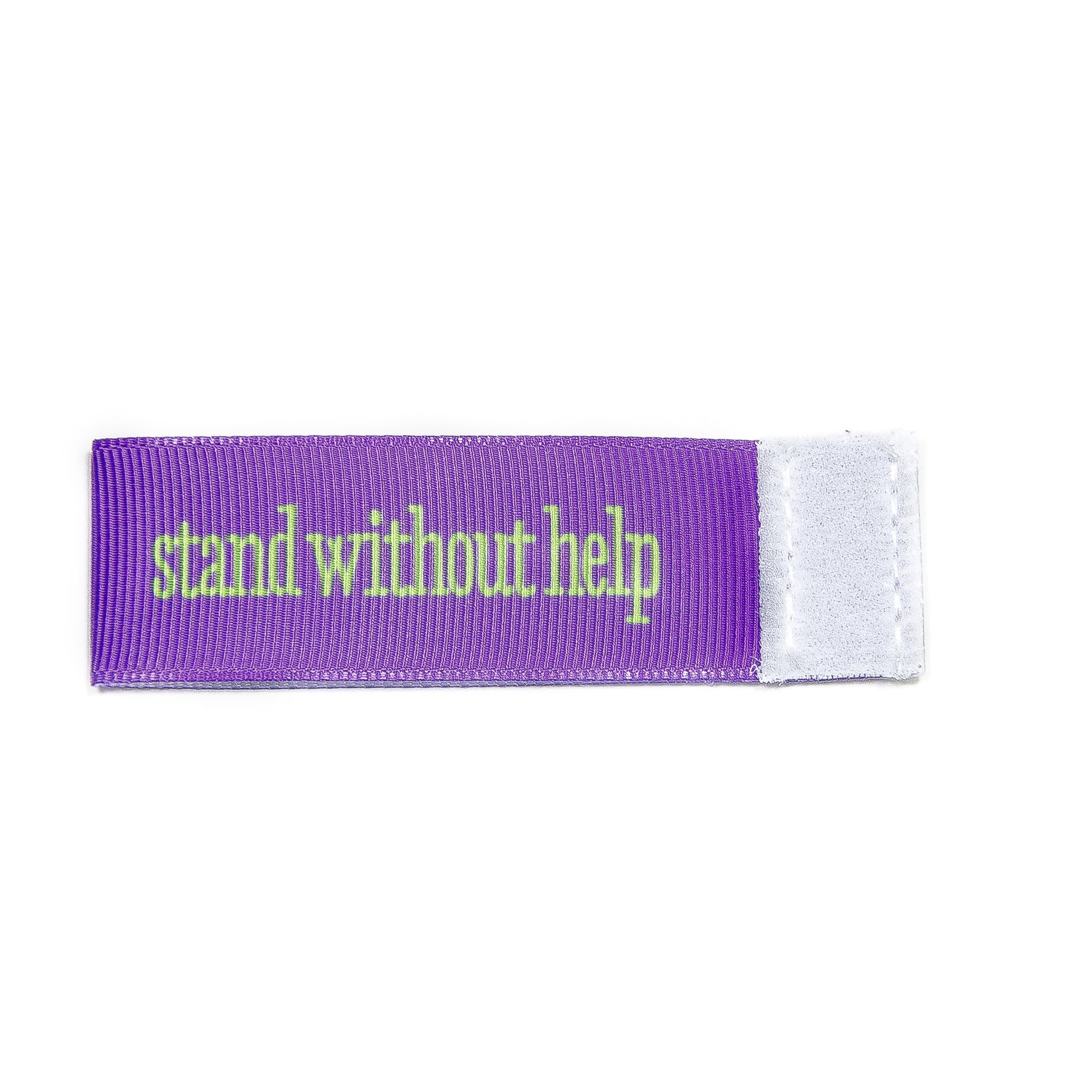 stand without help Wee Charm ribbon purple