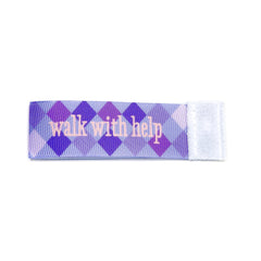 walk with help Wee Charm ribbon purple