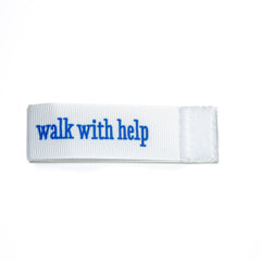 walk with help Wee Charm ribbon white