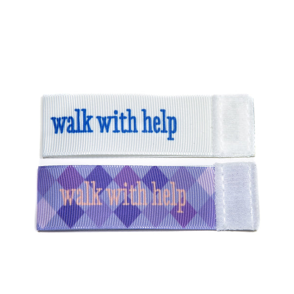 Wee Charm walk with help milestone ribbon for Baby Charm Blanket
