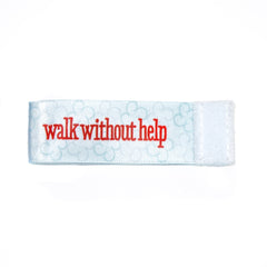 walk without help Wee Charm ribbon blue